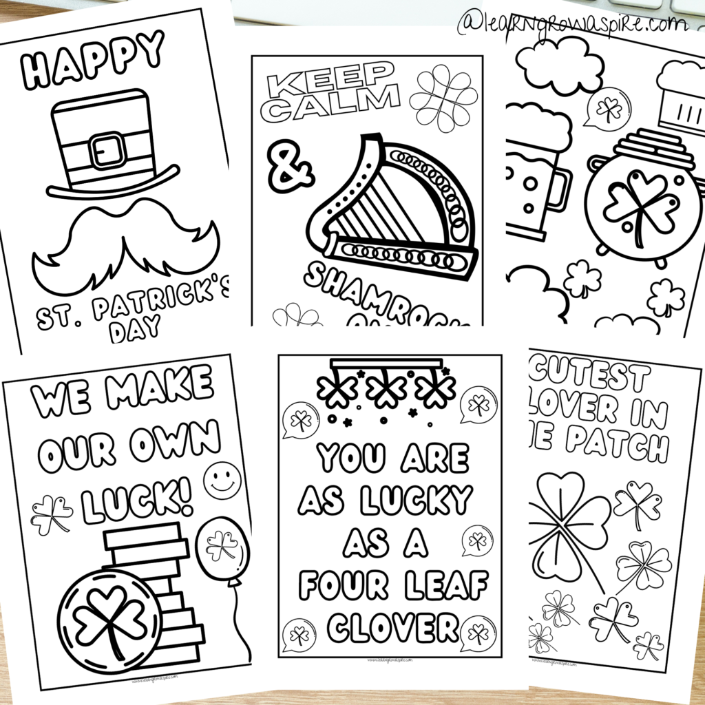 free printable st patrick's day activity sheets coloring pages