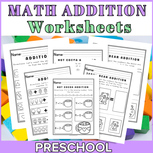 Preschool Math Addition Worksheets Free Download