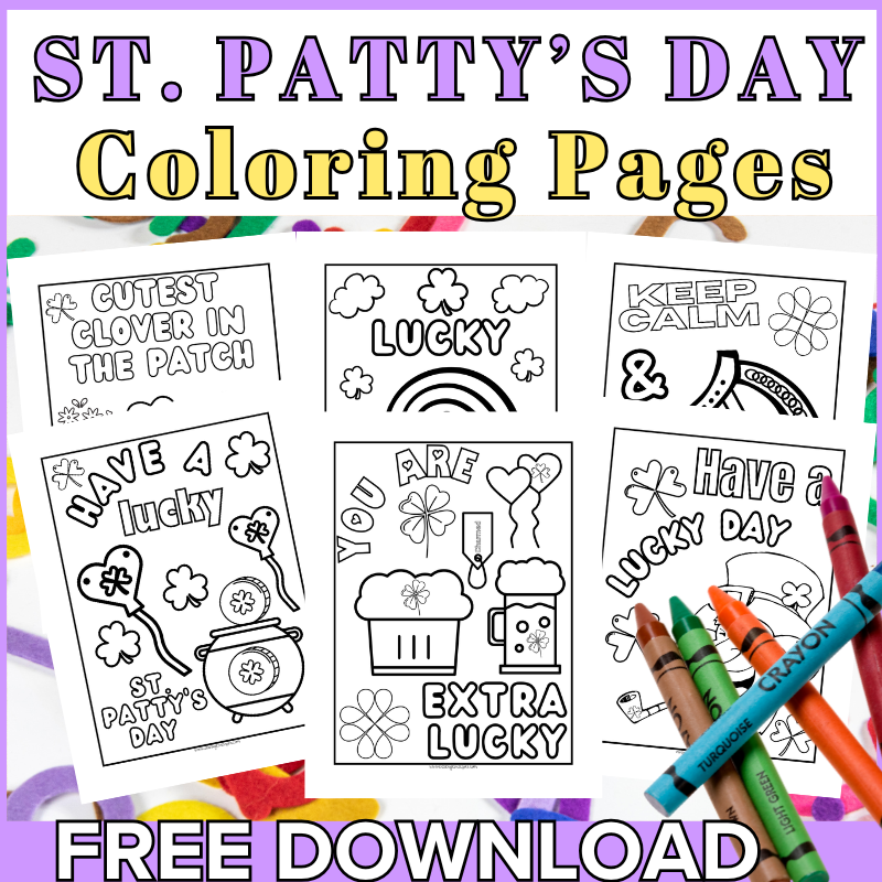 Saint Patrick coloring page free printable.