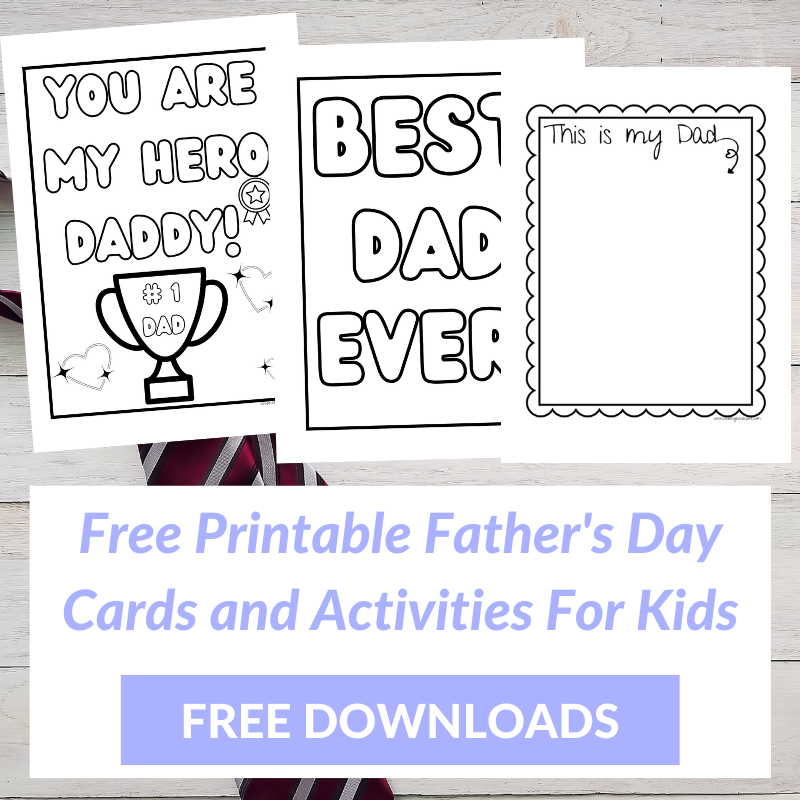 Free printable father's day activities and crafts for kids.