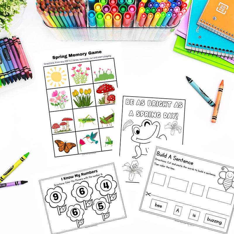 Spring Printable Activities For Kids