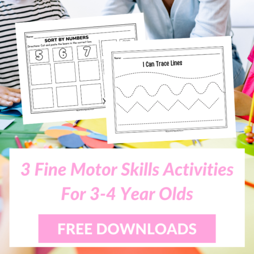 Fine Motor Skills Activities For 3-4 Year Olds