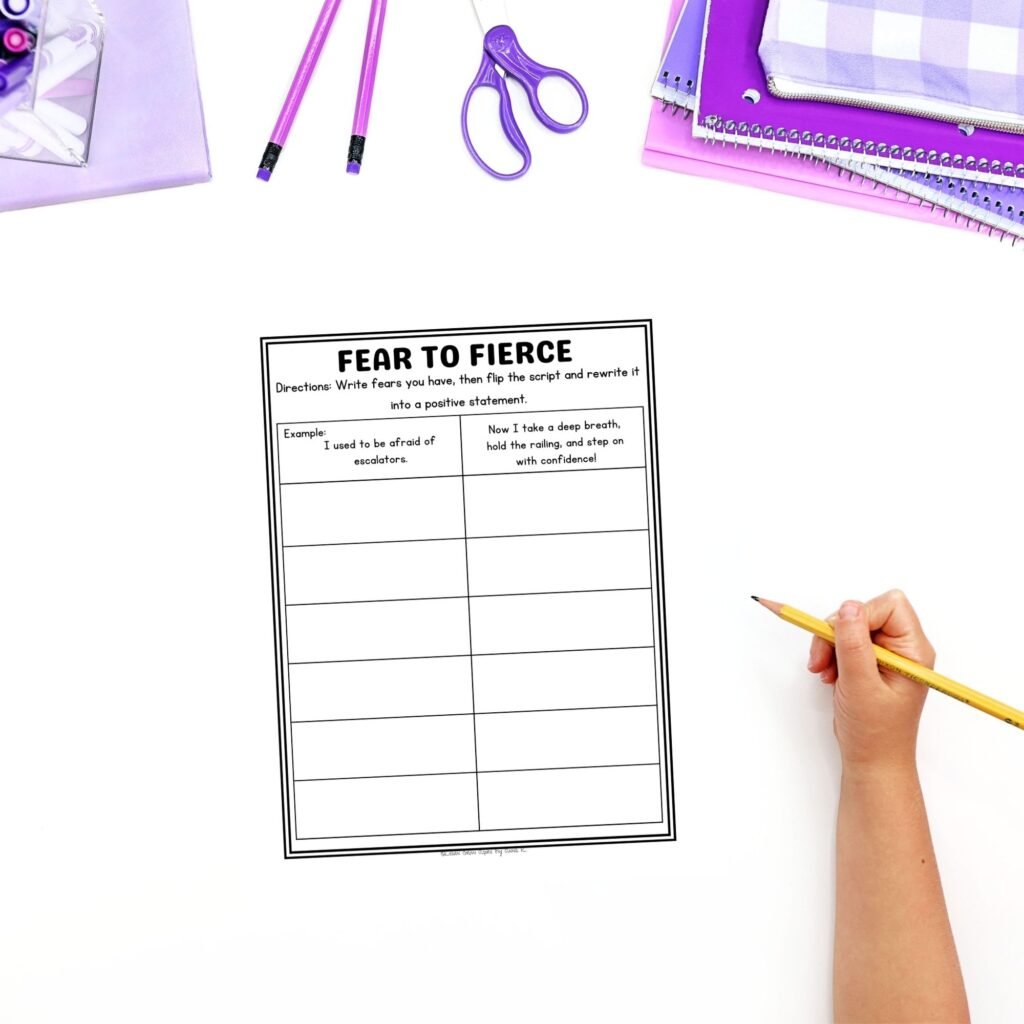 Printable Self Esteem activities and worksheets for kids