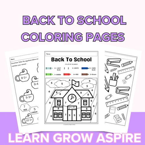 Back To School Coloring Pages Printable (Free Download)