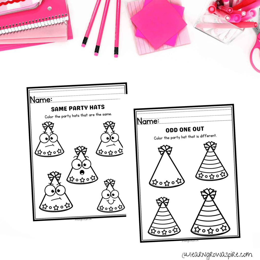 Free Same Objects Worksheets Printables pdf