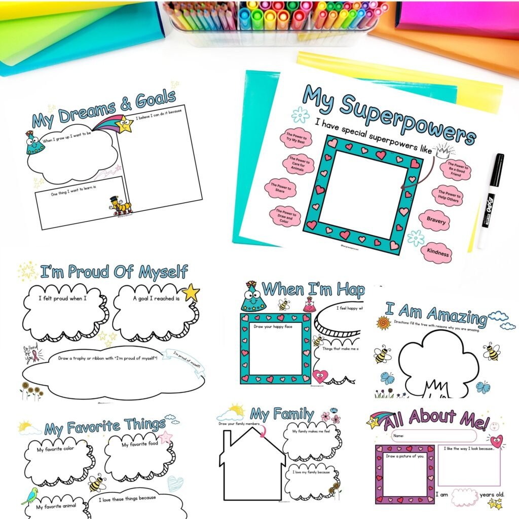 printable all about me activities for kids printable