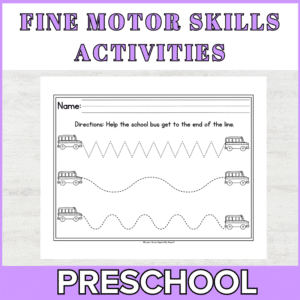 Fine Motor Activities For Preschoolers PDF Printable | Learn Grow Aspire