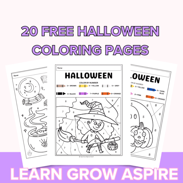 20 Free Printable Halloween Coloring Pages For Kids | Learn Grow Aspire