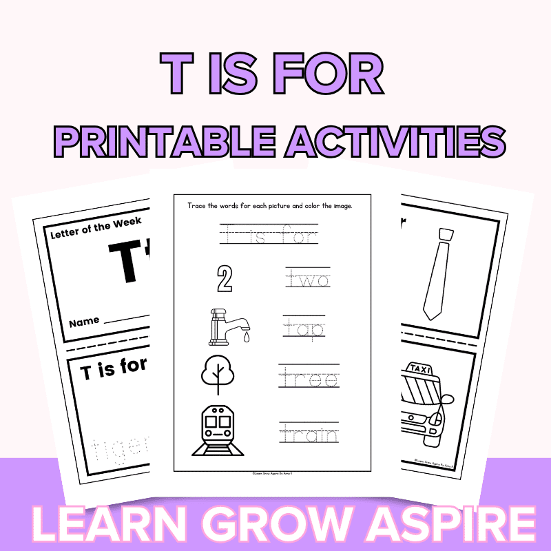 Free t is for printables for preschoolers pdf