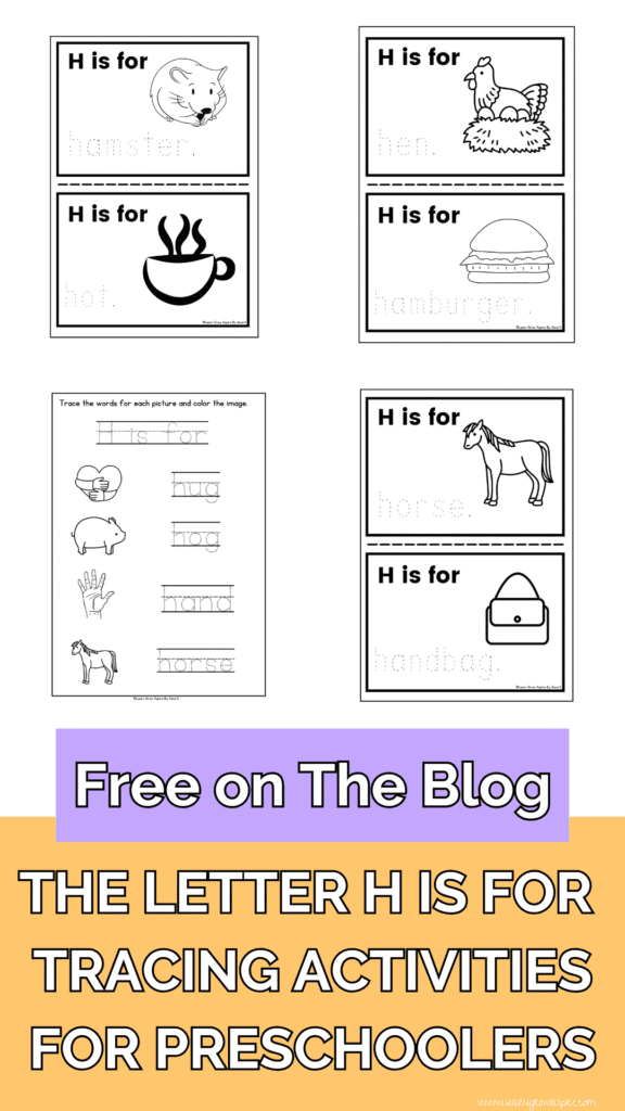 letter h worksheets
