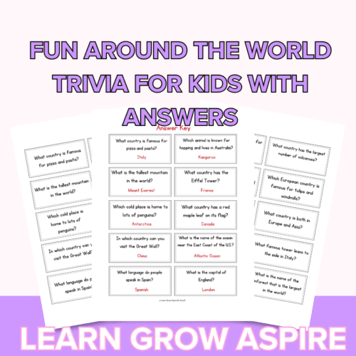 Around The World Trivia For Kids (With Answers)