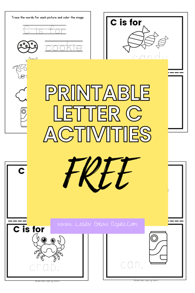 Letter C worksheets PDF free