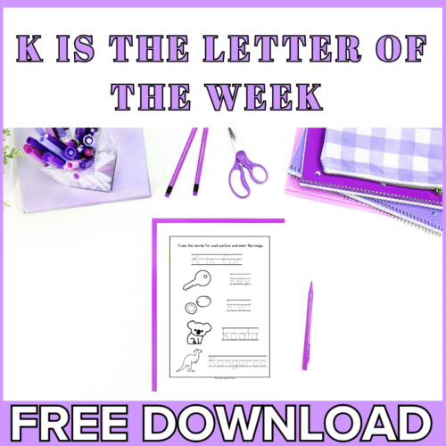 Free printable letter k activities for preschool
