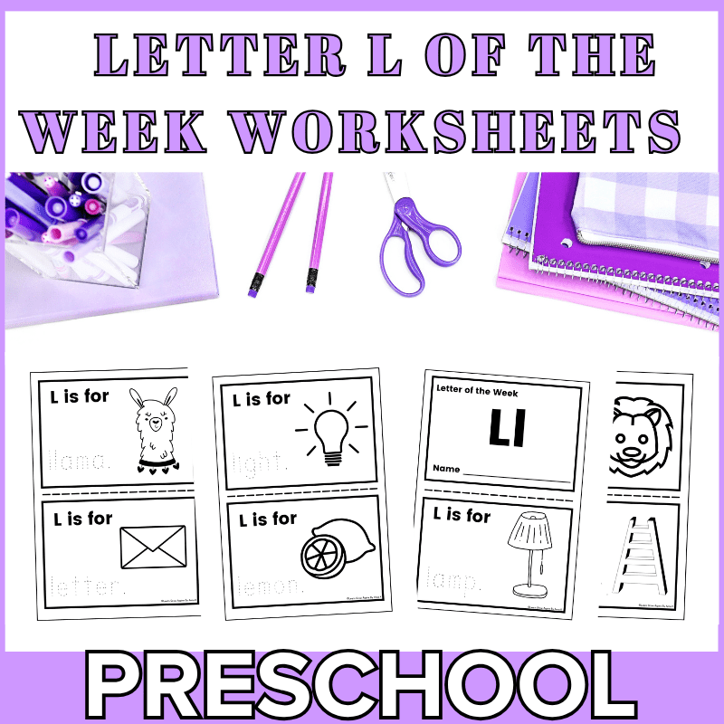 Letter L worksheets free printables