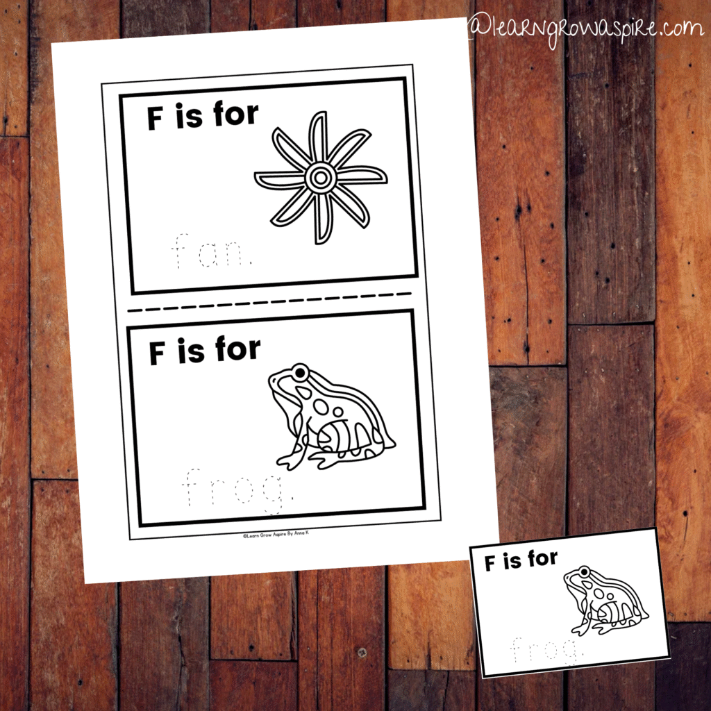 Letter F worksheets PDF free download. 