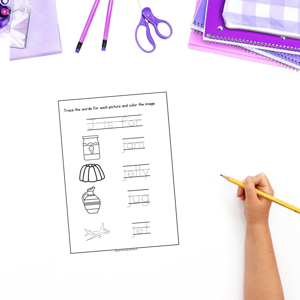 Free preschool letter J of the week worksheets and activities. 