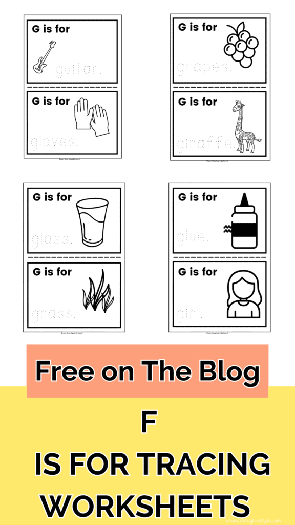 Letter G Of The Week Printable | Learn Grow Aspire