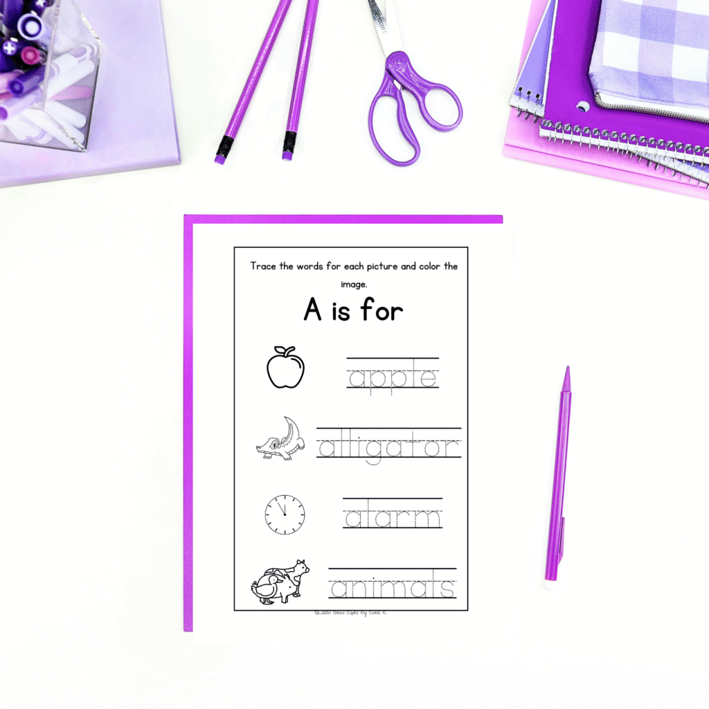 Printable Letter A Activities for Preschool PDF.