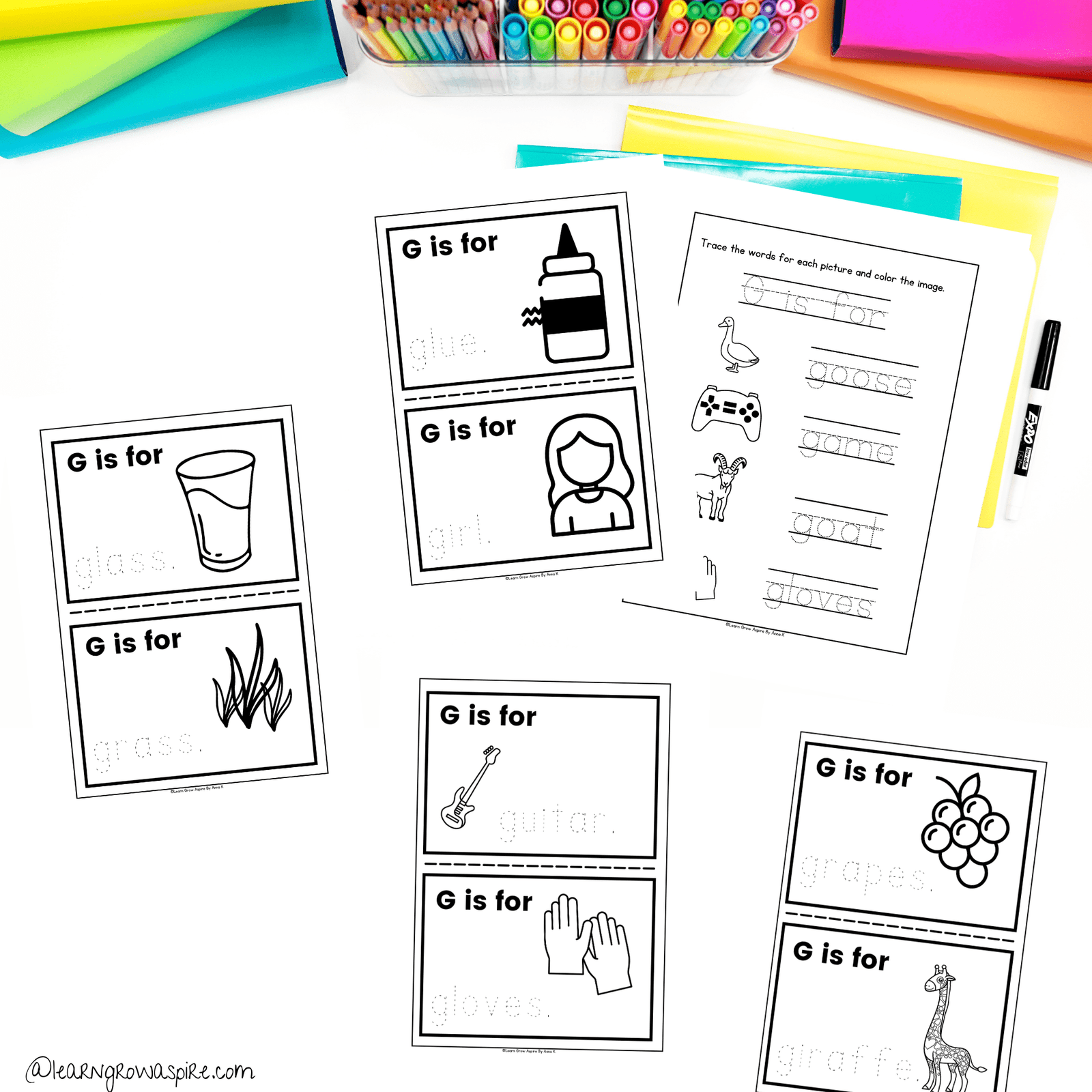 Letter G Of The Week Printable | Learn Grow Aspire