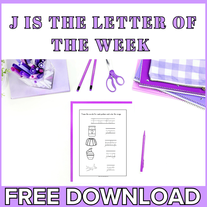 Letter j of the week activities pdf