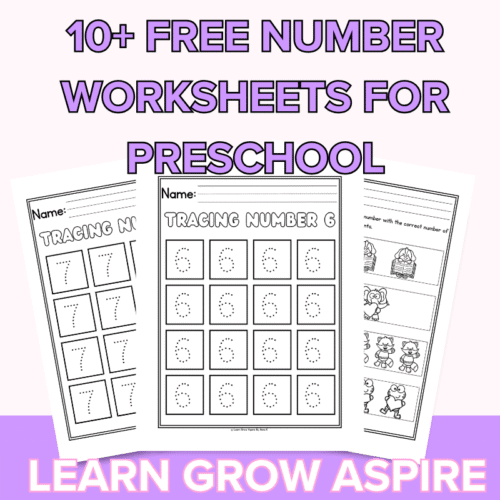 10+ Free Number Worksheets For Preschool