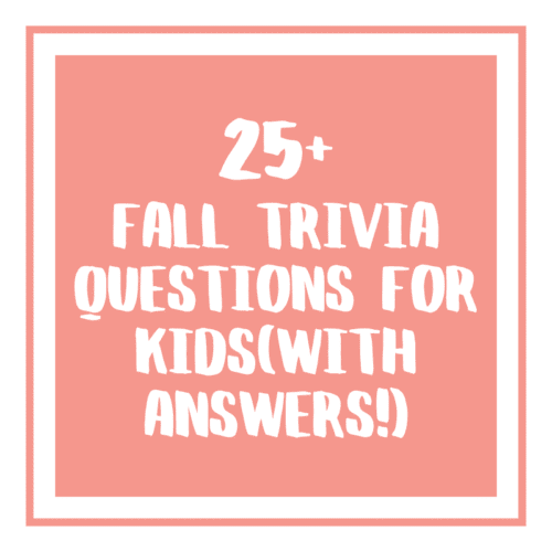 Fall Trivia Questions For Kids with answers.
