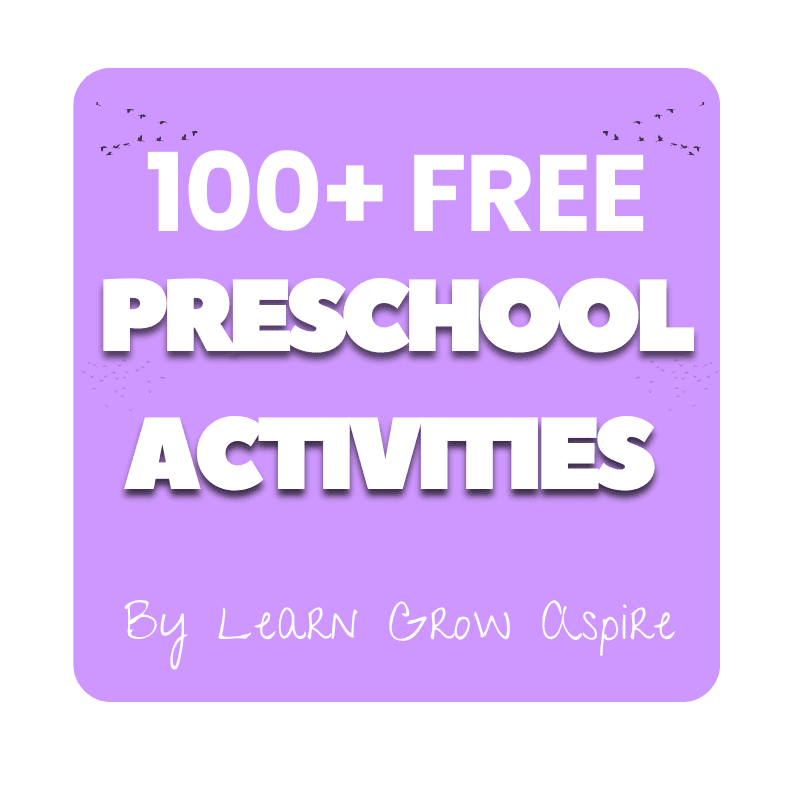 100+ free printable preschool worksheets and activities by Learn Grow Aspire. 