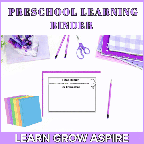 How To Build A Preschool Learning Binder
