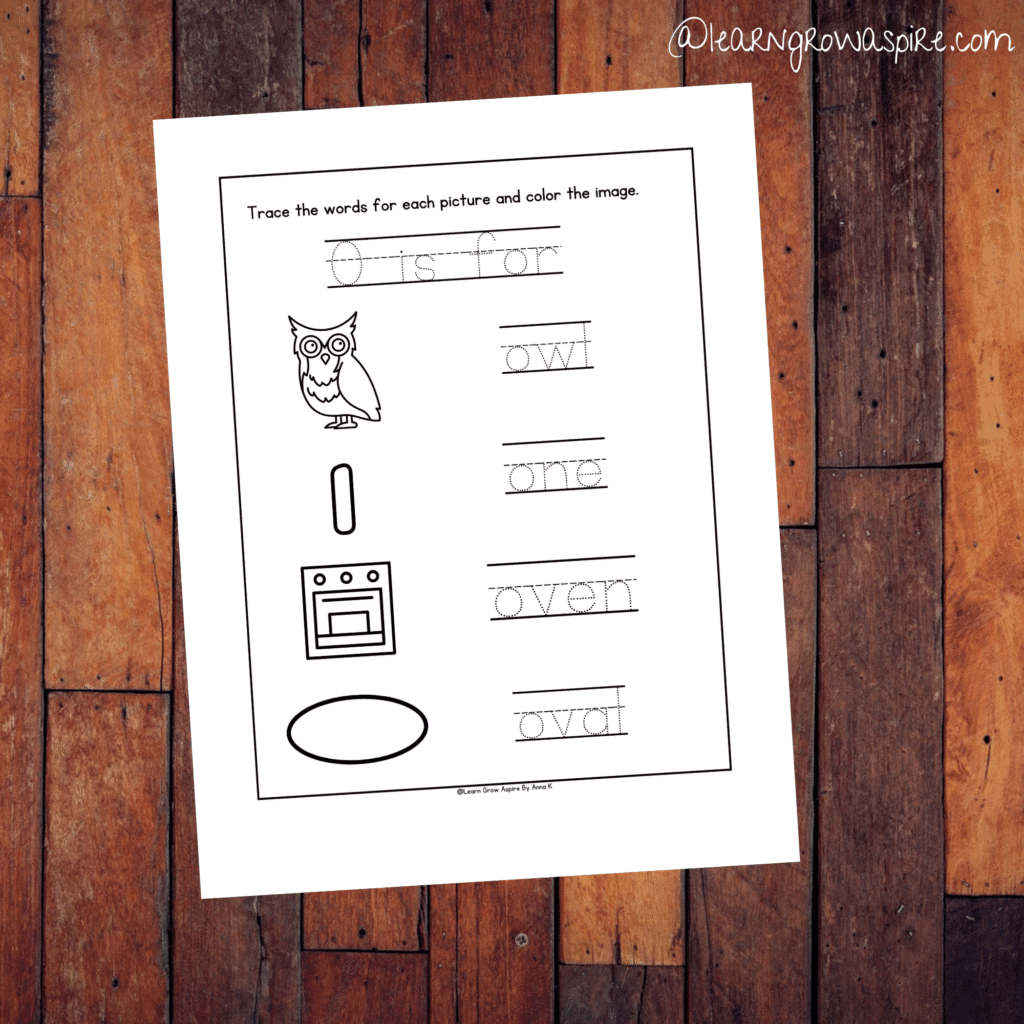 free printable letter O tracing worksheets for toddlers. 