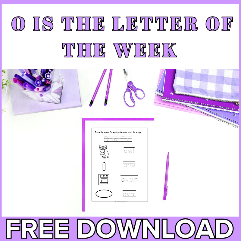 Free letter O tracing activities for preschoolers. 