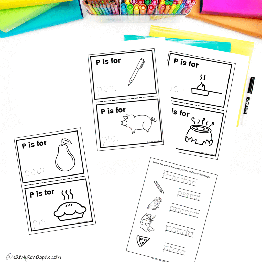 Free P is for preschool printable worksheets.