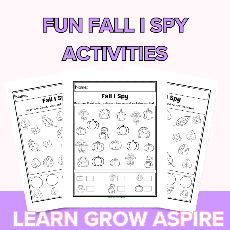Fun Fall I Spy Activities