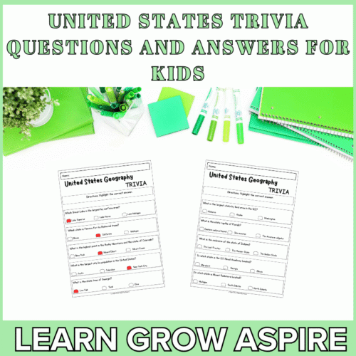 United States Trivia Questions And Answers For Kids
