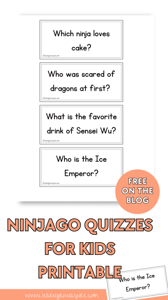 Easy ninjago quiz for kids with answers printable free