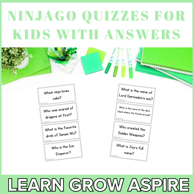 Ninjago quiz for kids with answers printable