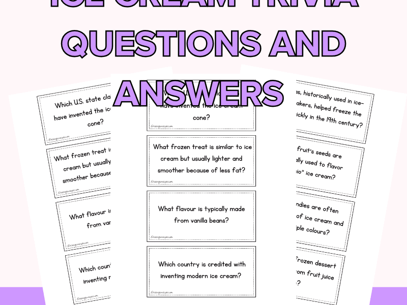 Ice Cream Trivia For Kids With Answers