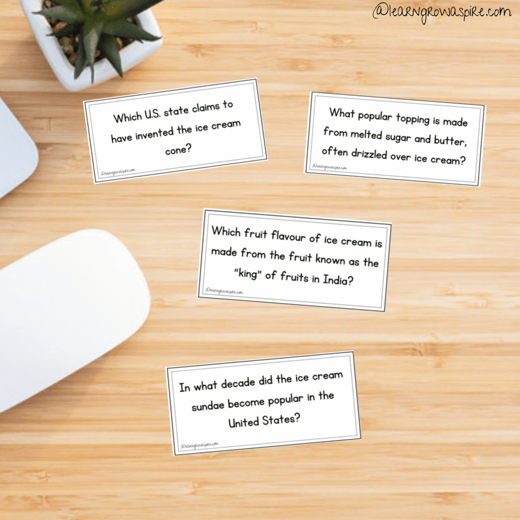 Ice cream trivia for kids with answers PDF