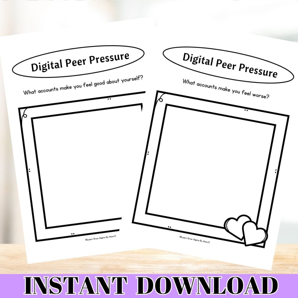 Peer pressure worksheets for teens pdf