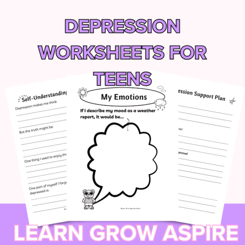 Depression Worksheets For Teens