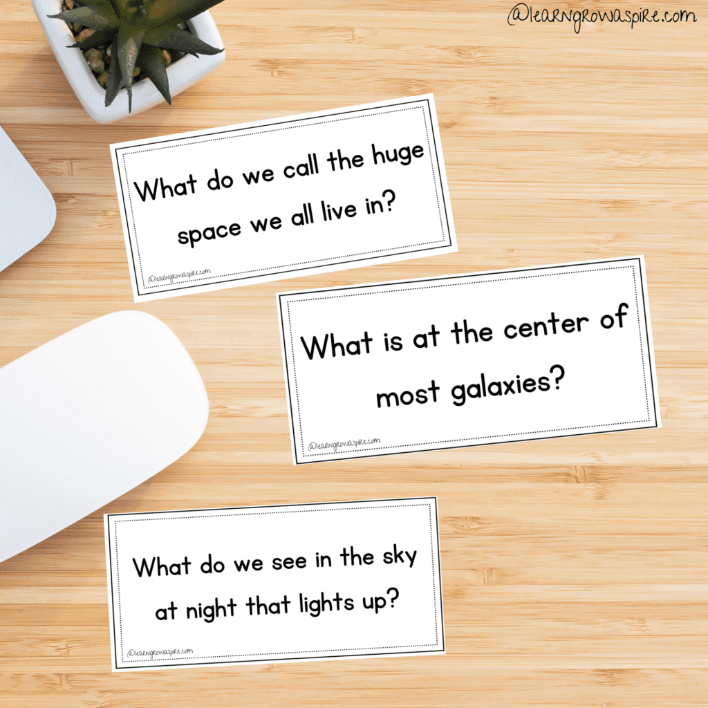 Printable solar system quiz cards for kids pdf free download
