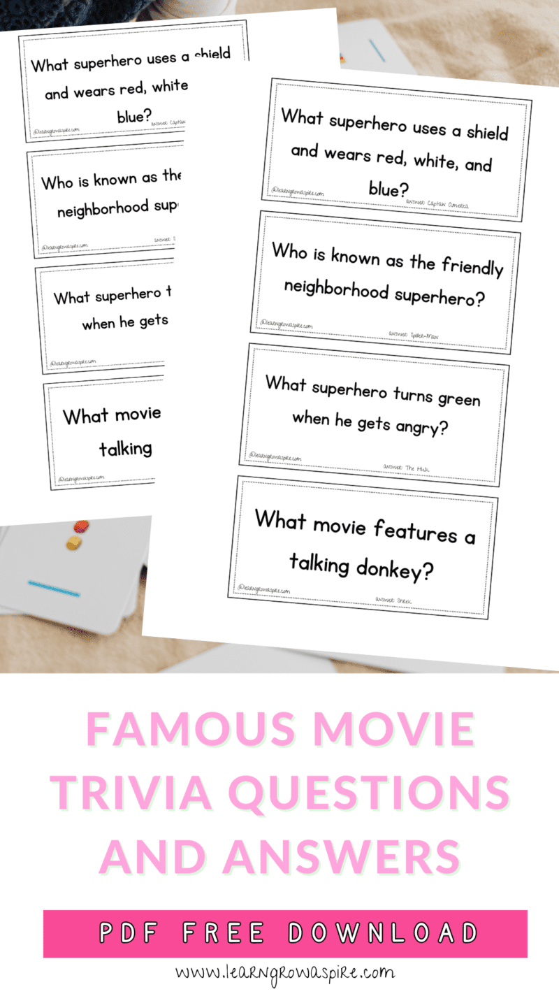 Famous Movie Trivia Questions And Answers For Kids | Learn Grow Aspire