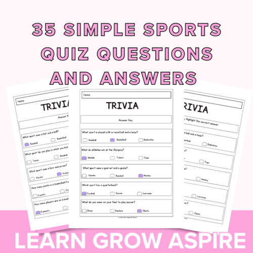 Simple Sports Quiz Questions And Answers For Kids