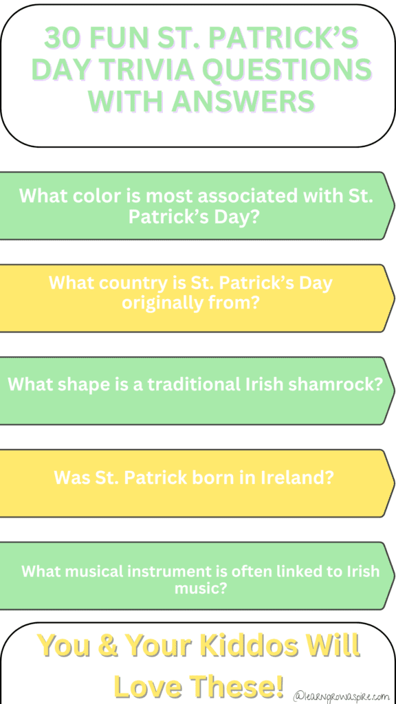 St Patrick's Day trivia questions and answers