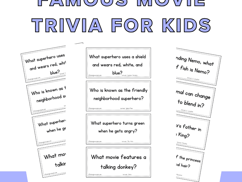 Famous Movie Trivia Questions And Answers For Kids