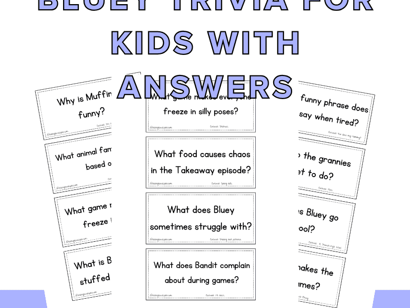Funny Bluey Trivia For Kids (With Answers!)