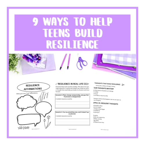 printable resilience worksheets for teens pdf