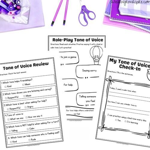 Tone Of Voice Activities For Kids Printable PDF | Learn Grow Aspire