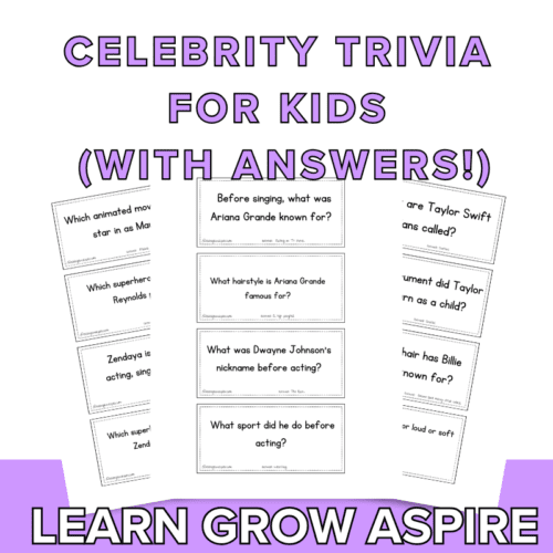 Celebrity quiz questions with answers