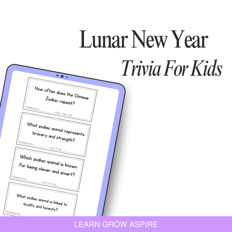 Lunar New Year Fun Facts Trivia For Kids PDF