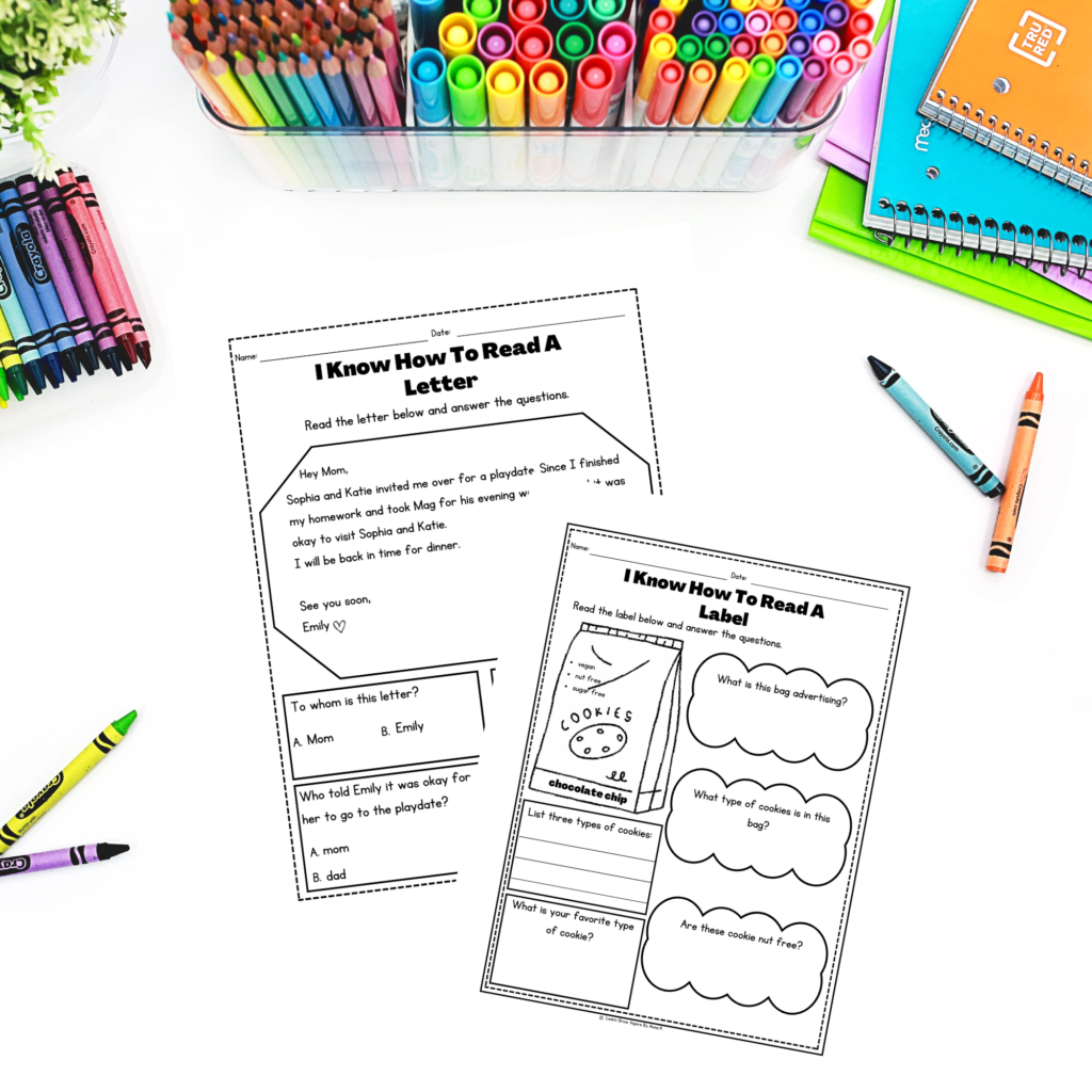 Kindergarten reading worksheets PDF free download
